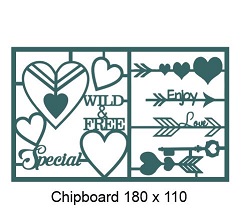Special,Wild and free 110 x 180mm  min buy 3